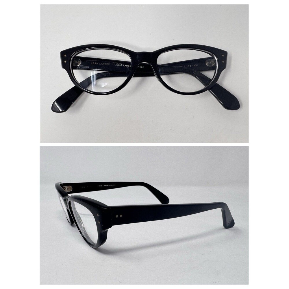 Jean Lafont Celimene 100 Black 48-17-140 Eyeglass Frames Only France Authentic